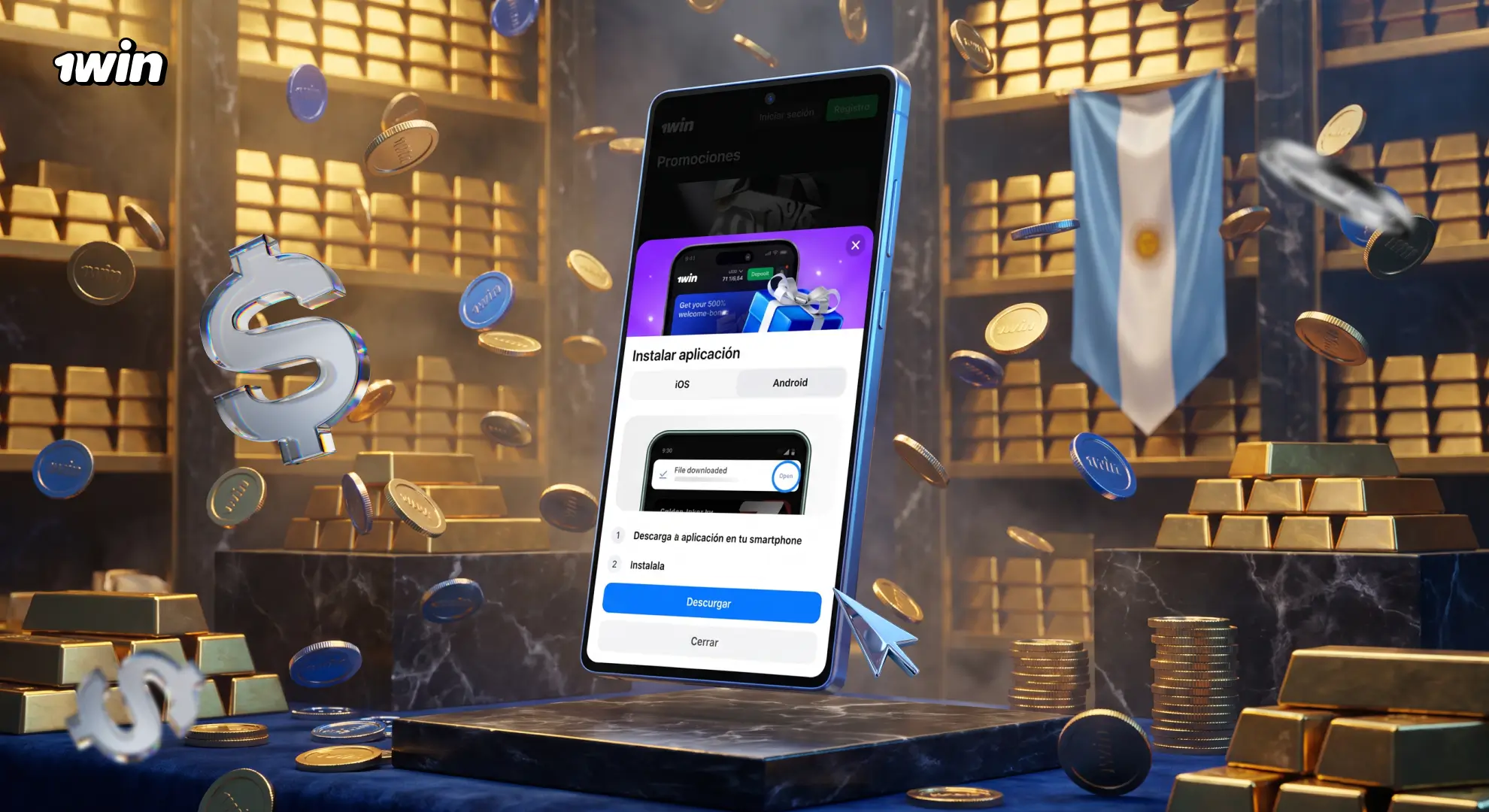 Aplicación móvil de 1win Argentina